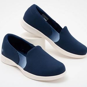 Skechers Go Step Lite Renewal Slip-on Women's 9.5M Blue Navy Sneakers